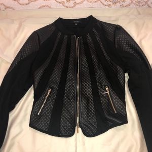 Patterned Leather Jacket